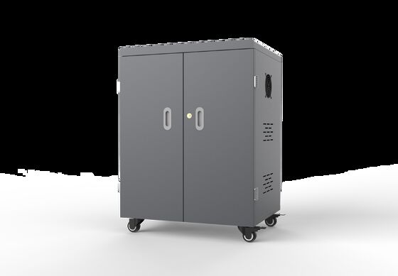 54 পোর্ট স্মার্ট চার্জিং ট্রলি, 8S নিরাপত্তা সুরক্ষা ব্যবস্থা এবং কুলিং ফ্যান সহ