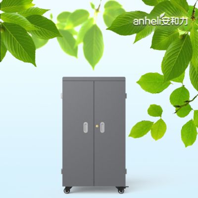 ABS প্রকৌশল প্লাস্টিক 64 USB স্লট চার্জিং কার্ট স্মার্ট চার্জিং ক্যাবিনেট