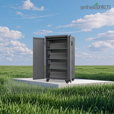 গ্যালভানাইজড শীট ৬৪ ইউএসবি পোর্ট ট্যাবলেট চার্জিং কার্ট ৮এস নিরাপত্তা সহ