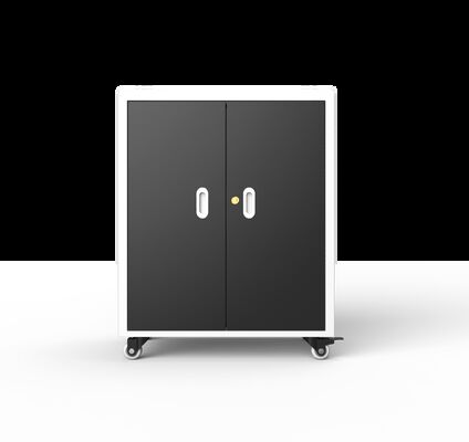 30 চার্জিং পোর্ট ল্যাপটপ চার্জিং ক্যাবিনেট গ্যালভানাইজড শীট নির্মাণ এবং শীতল ভ্যান সঙ্গে