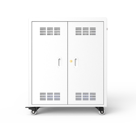 FCC RoHS একাধিক Chromebook চার্জিং স্টেশন ট্রলি গ্যালভানাইজড